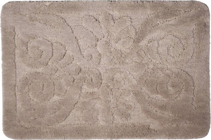 Blokker BADMAT RELIEF TAUPE 60X90CM