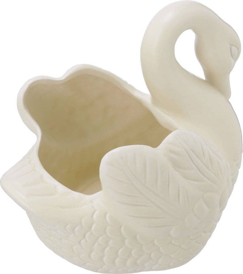 Blokker bloempot Swan 29x20x24 5cm creme