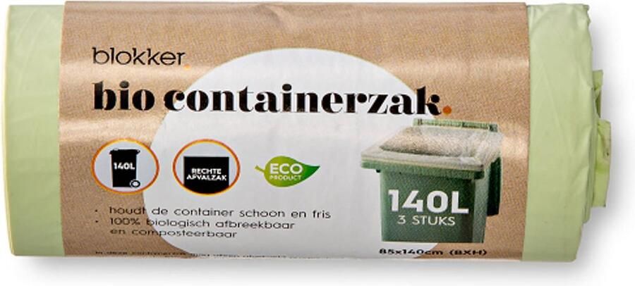 Blokker Containerzak Bio 140 liter 3 Stuks