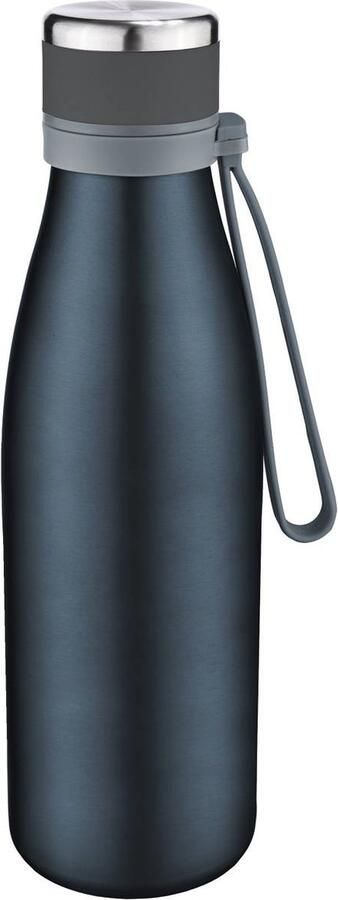 Blokker isoleerfles Metallic donkergrijs 550 ml