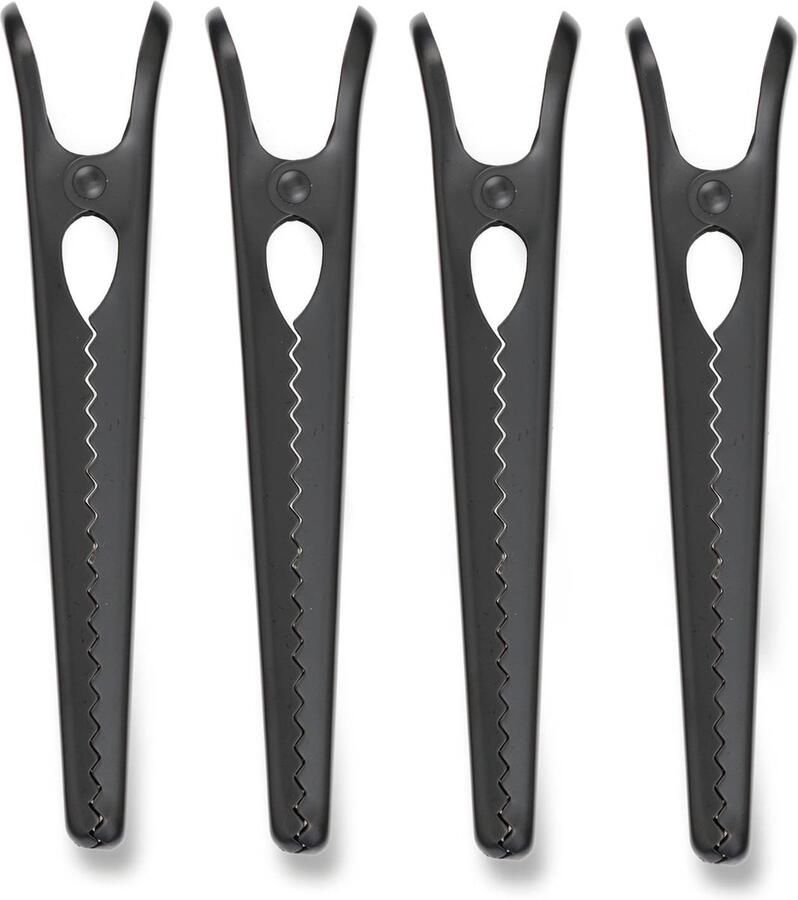 Blokker vershouclips (set van 4) mat zwart