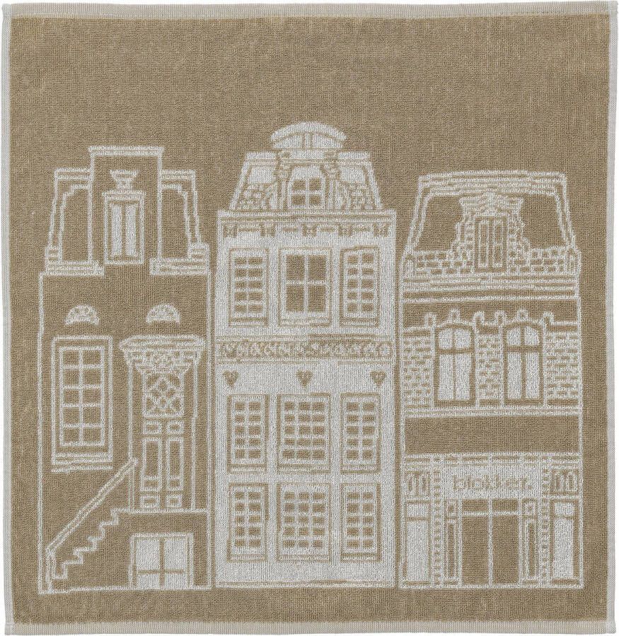 Blokker Keukendoek Huisjes Beige