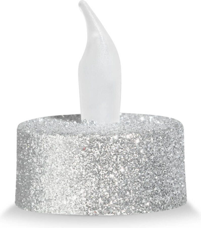 Blokker LED Theelichten S 3 Zilver Glitter