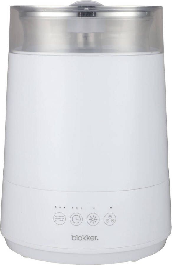 Blokker luchtbevochtiger BL-45001 wit geschikt voor aroma&apos;s 3 standen 7 lichtopties humidifier