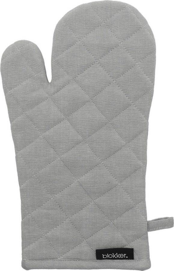 Blokker Ovenwant Chambray Licht grijs