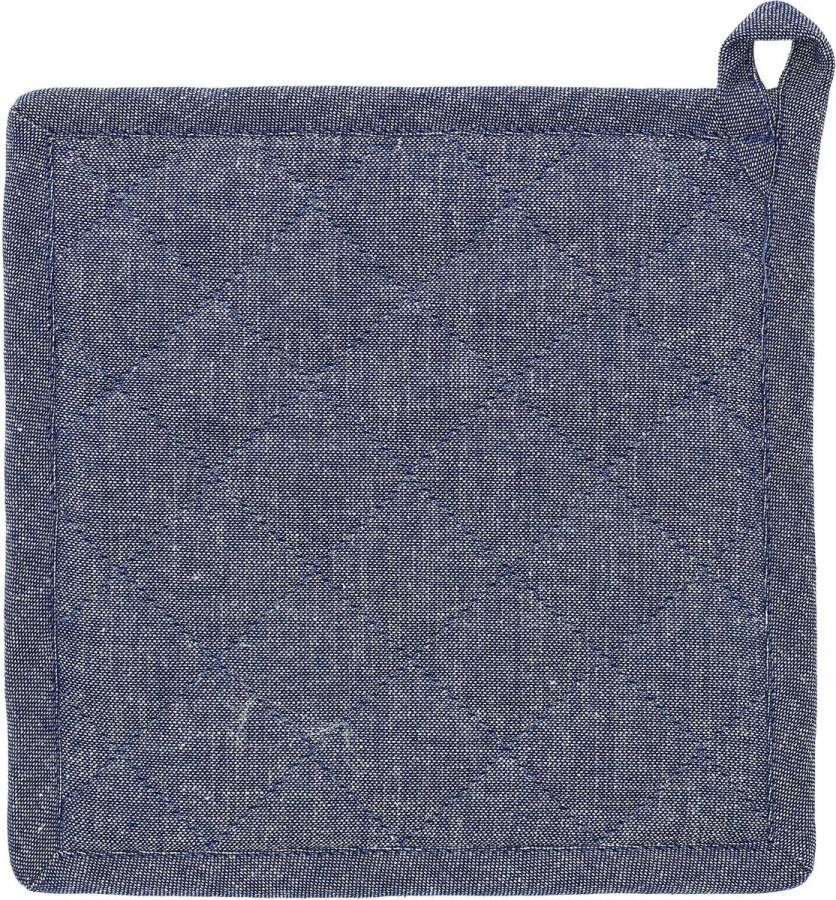Blokker Pannenlap Chambray Blauw