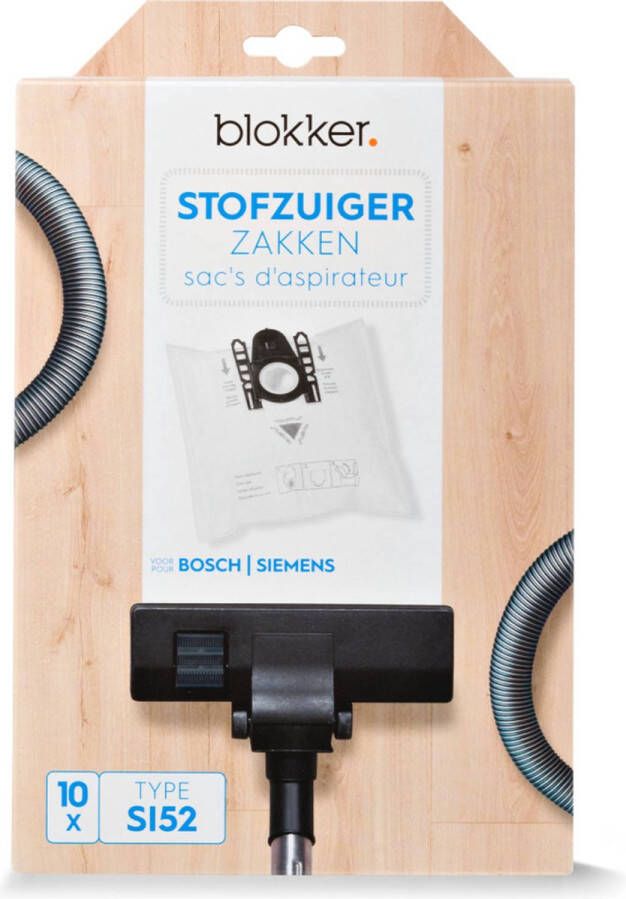 Blokker sac pour aspirateur Bosch Siemens si52 10 pièces stofzuigerzak Bosch Siemens si52 10 stuks