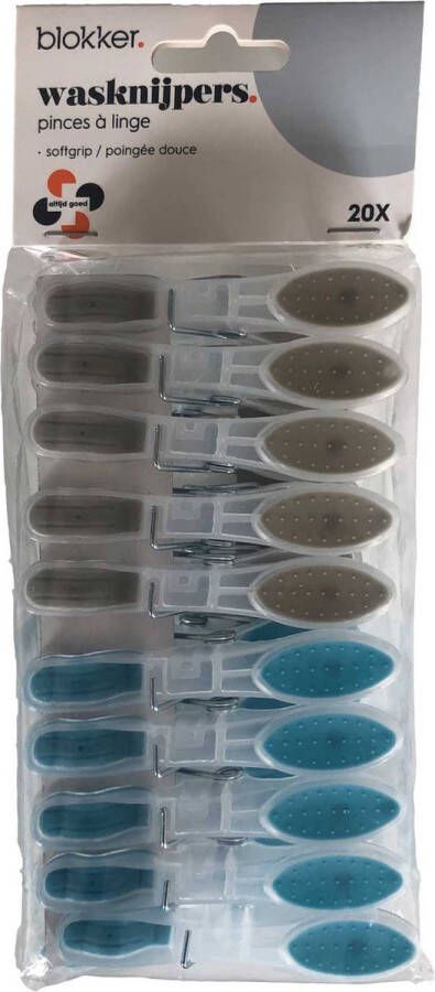 Blokker softgrip wasknijpers 20 stuks