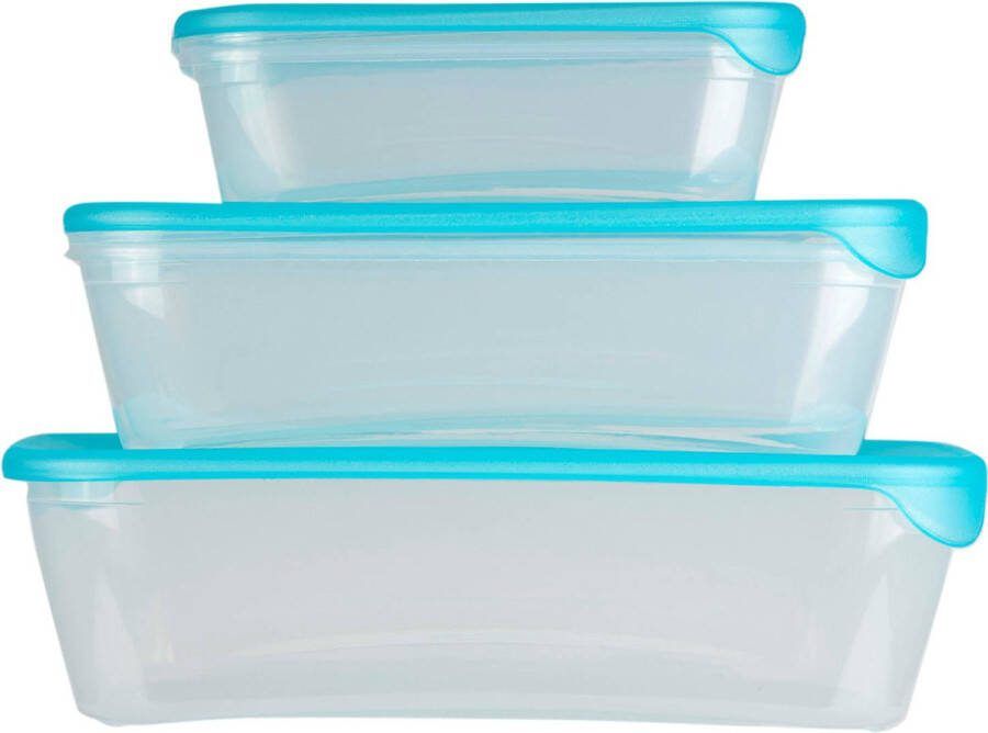 Blokker Vershouddozen Vershoudbakjes Set 3 Stuks 0 5L + 1L + 2L