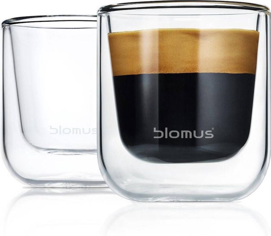 BLOMUS Espressoglas Nero Dubbelwandig 2-delig (set 2-delig)