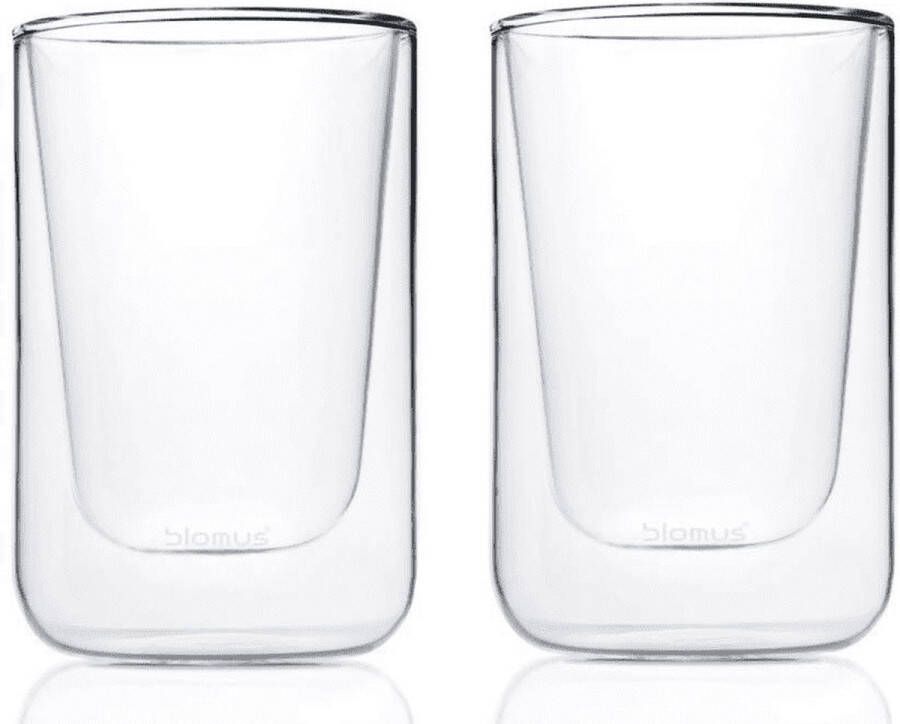 BLOMUS Thermoglas Nero Dubbelwandig inhoud 250 ml 2-delig (set 2-delig)