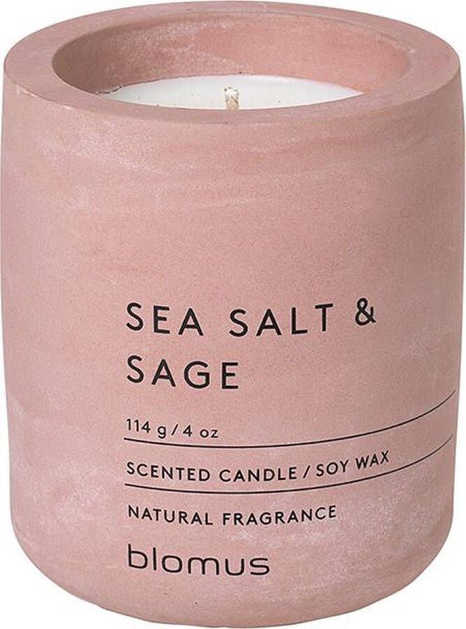 Blomus FRAGA geurkaars Sea Salt & Sage (114 gram) set 4 stuks