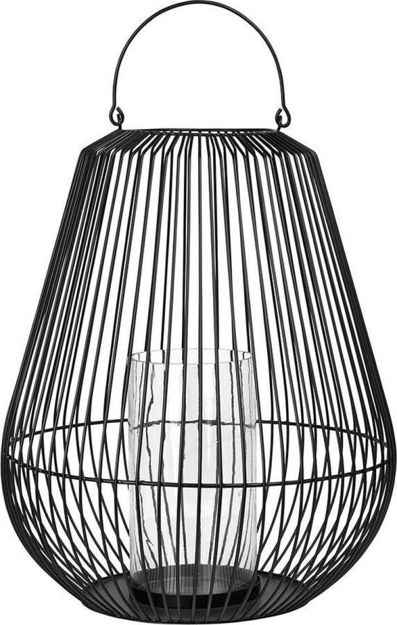 Blomus NIDEA windlicht lantaarn zwart staal Ø50 cm (65758) Medium