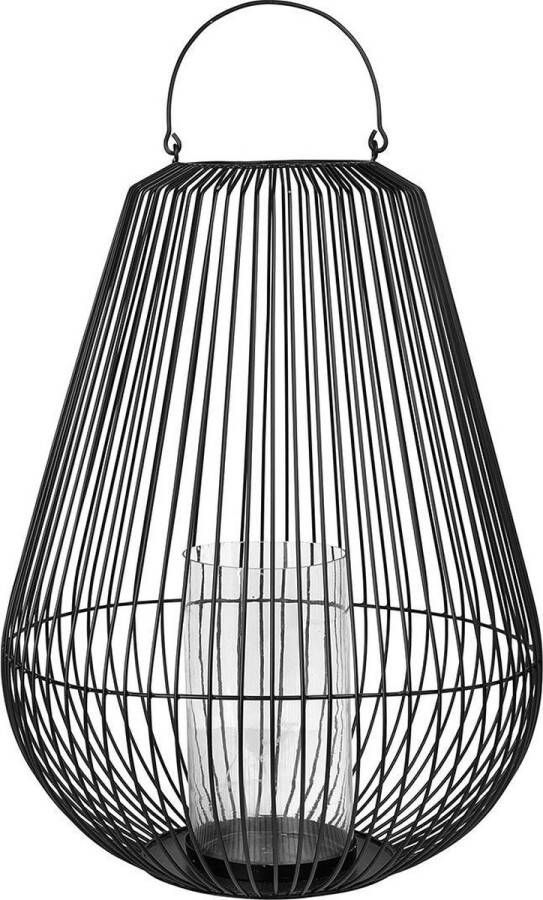 Blomus NIDEA windlicht lantaarn zwart staal Ø53 cm (65759) Large