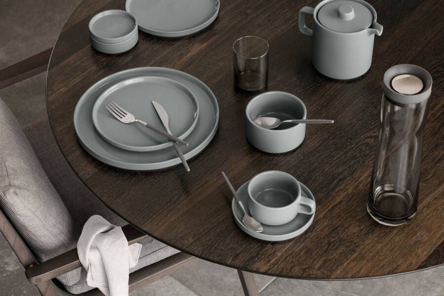 Blomus PILAR 12-delige serviesset Mirage Grey Grijs