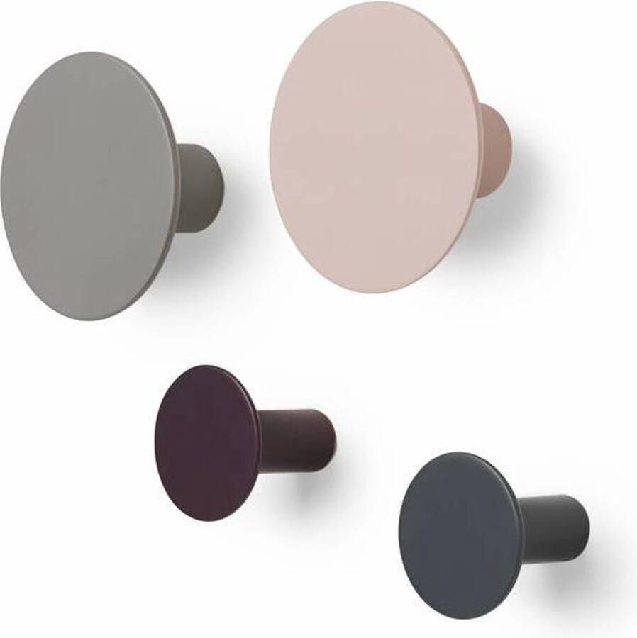 Blomus Ponto Wandhaken Multikleur 4 Haken