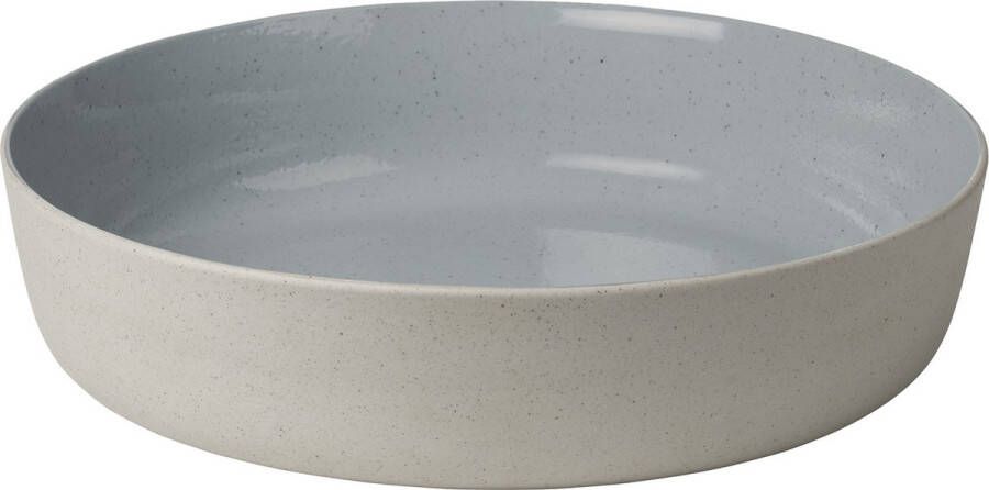 Blomus Sablo Serveerschaal 28 Cm | Grijs | Blauw | Stoneware