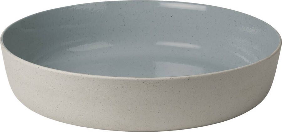 Blomus Sablo Serveerschaal 34 5 Cm | Grijs | Blauw | Stoneware