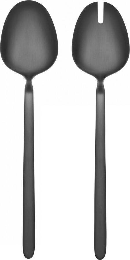 Blomus Stella Saladebestek | Zwart | Staal