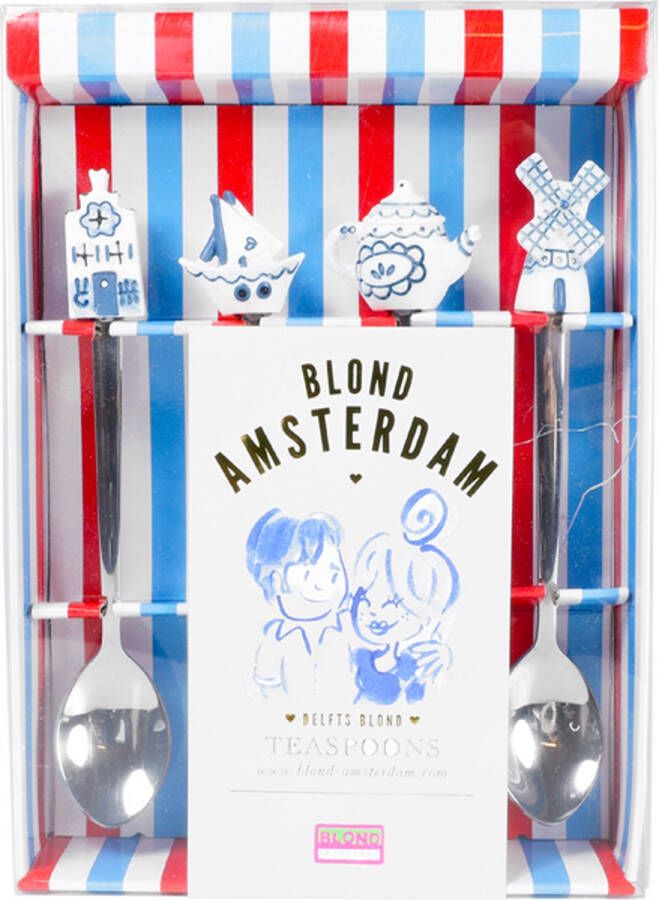 Blond Amsterdam Delfts Blond: Set Lepeltjes 4 stuks