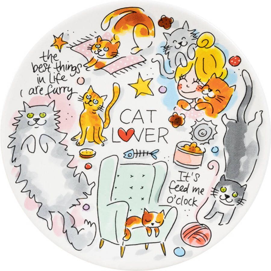 Blond Amsterdam Dier: Bord 22cm Cat Lover