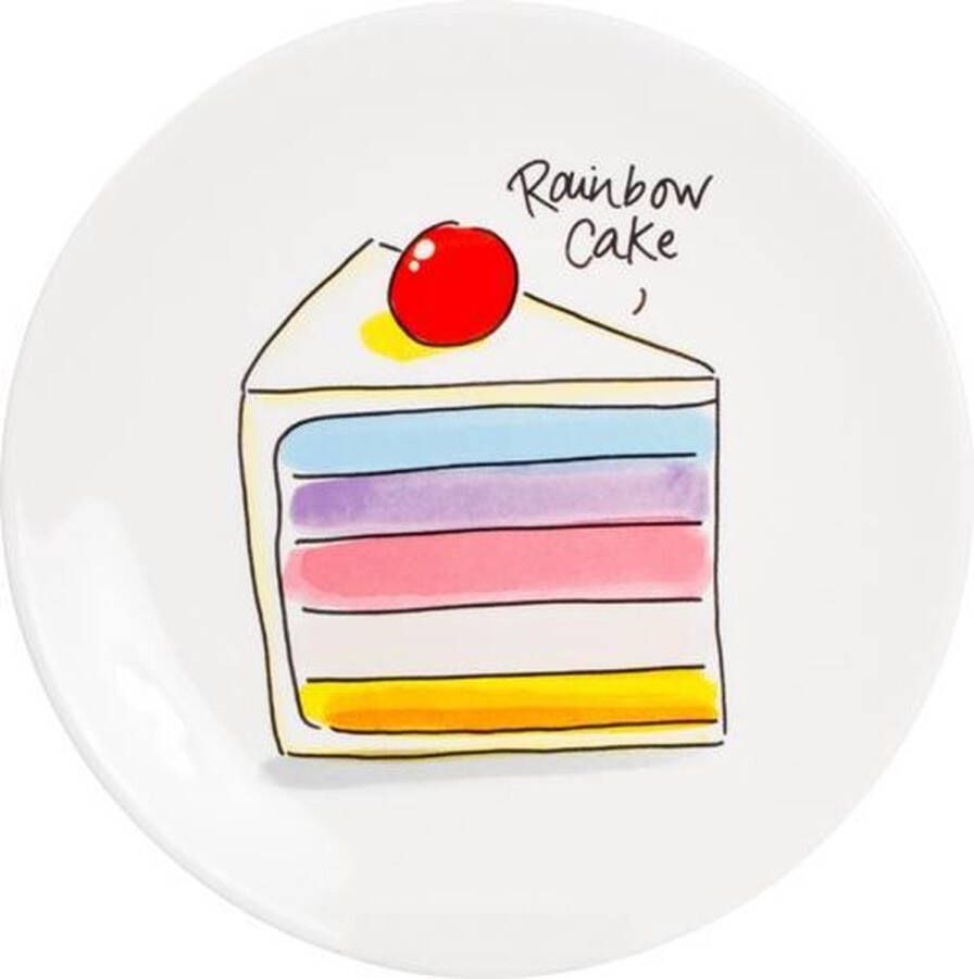 Blond Amsterdam – Even Bijkletsen Cake Plate Rainbow -18 Cm