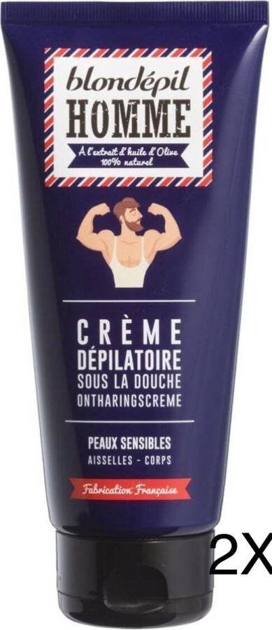 BLONDEPIL HOMME Blondèpil Homme Ontharing crème 2x 200ml