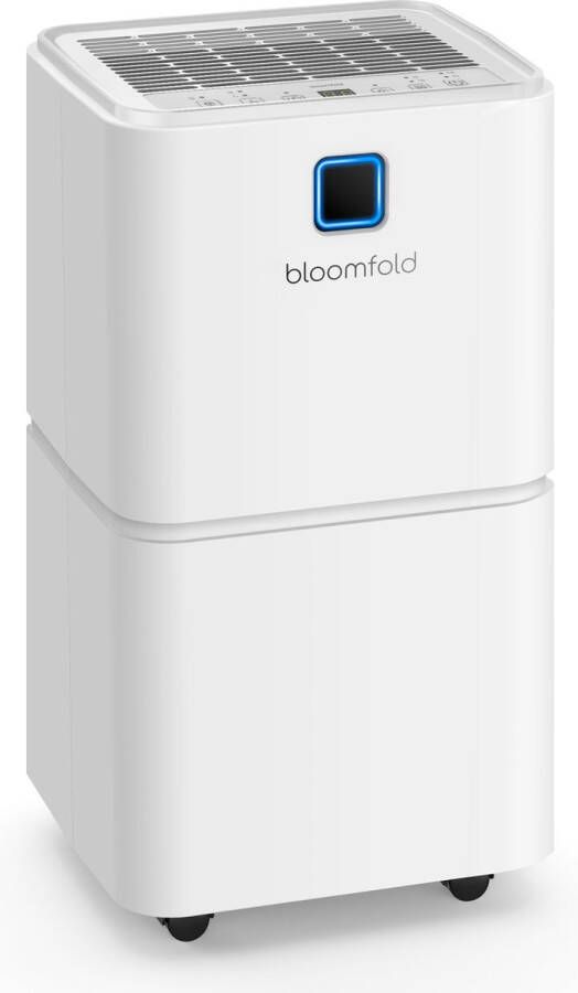Bloomfold Luchtontvochtiger 12L per Dag Incl. Was-droog Functie Geschikt voor Woonkamer Slaapkamer & Badkamer Dehumidifier Wit