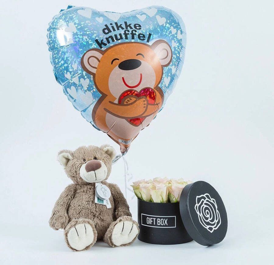 BloomGift.nl BloomGift Combi Deals Combi Deal Knuffelbeer Cadeaupakket