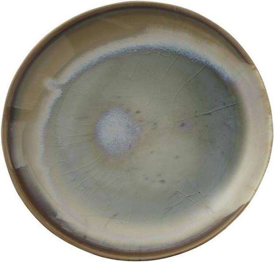 Bloomingville Bord Stoneware 21 5xH2 cm Off White Br Gr Bl