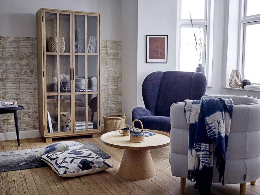 Bloomingville Ronde Salontafel Luana Eikenhout 74 x 34cm Naturel