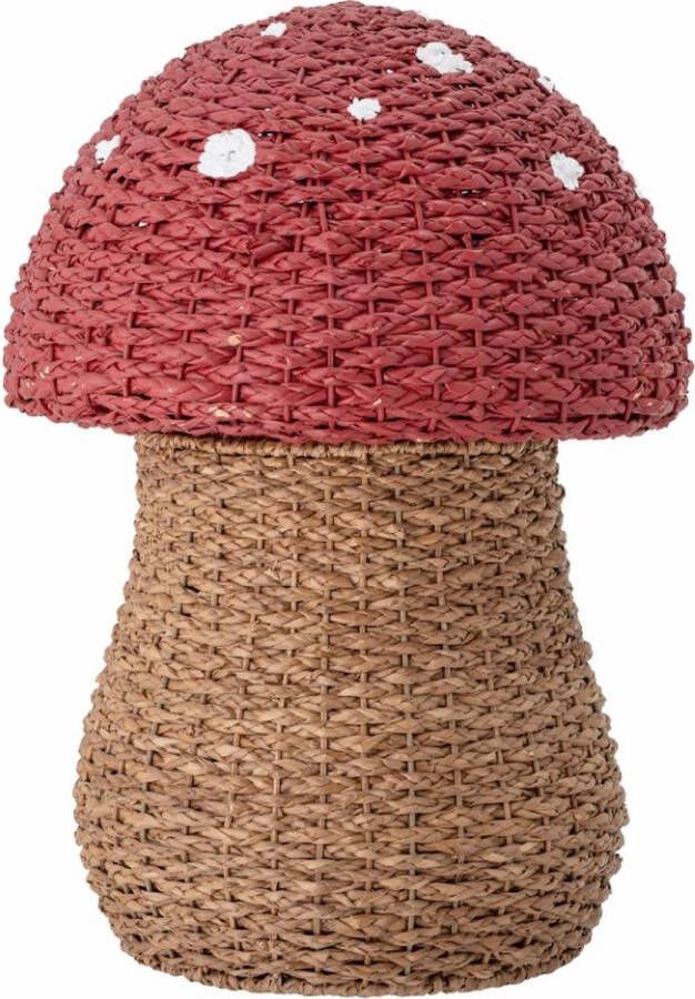 Bloomingville mini Corintha Mand | mand opberger decoratief praktisch multifunctioneel schattig zeegras paddenstoel natuur avonturier kinderkamer blikvanger jongen meisje babyshower kraamcadeau