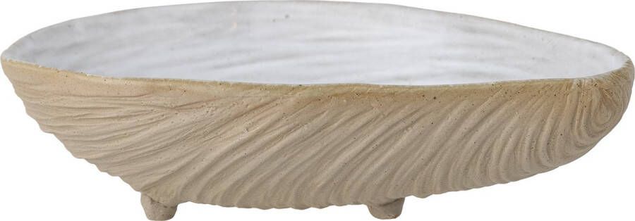 Bloomingville schaaltje Bakur schelp aardewerk 20cm