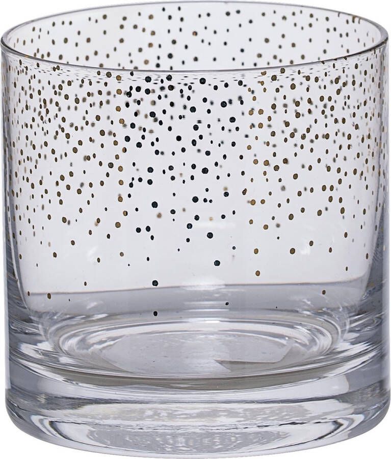 Bloomingville waterglas Gold dots