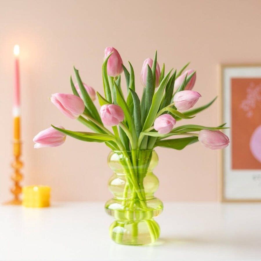 Bloompost.nl Brievenbus tulpen roze BloomPost Brievenbusbloemen