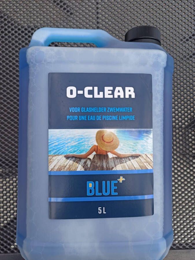 Blue+ Anti Alg O-Clear 5 liter Anti Alg Zwembad Onderhoudsmiddel kristalhelder water Vlokker Anti alg Zwembadwater Bestrijd Alg Troebel