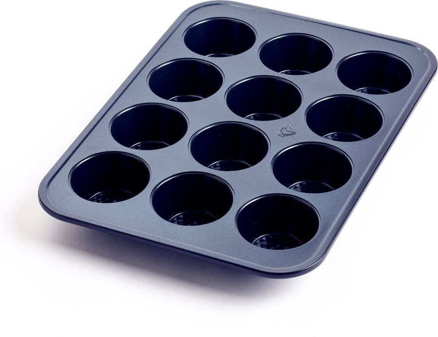 Blue Diamond muffinvorm 12 stuks anti-aanbak PFAS-vrij