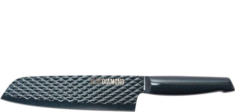 Blue Diamond santoku mes 18cm 100% staal antikleef & vaatwasbestendig