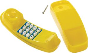 Blue Rabbit KBT Speelgoed Telefoon in Geel van kunststof Accessoire voor Speelhuis of Speeltoestel