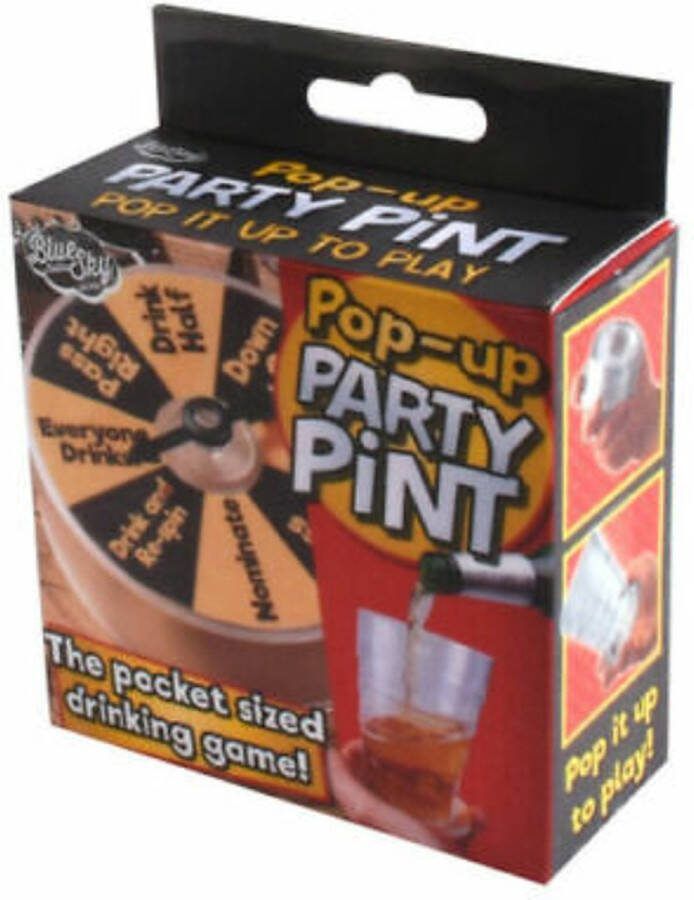 Blue sky studio's Pop Up Party Pocket-Sized Pint Bierglas Mini Party Drinkspel