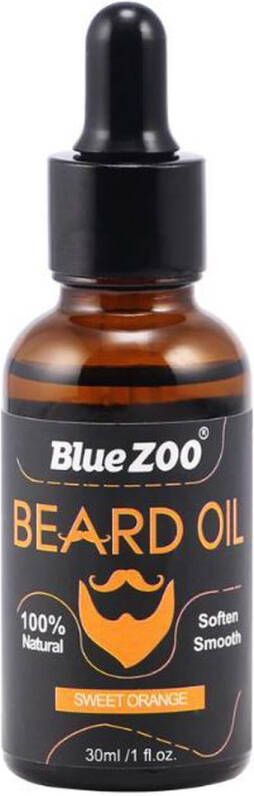 Blue Zoo Baardolie 30ml | 100% Natural Baardgroei Olie | Sweet orange