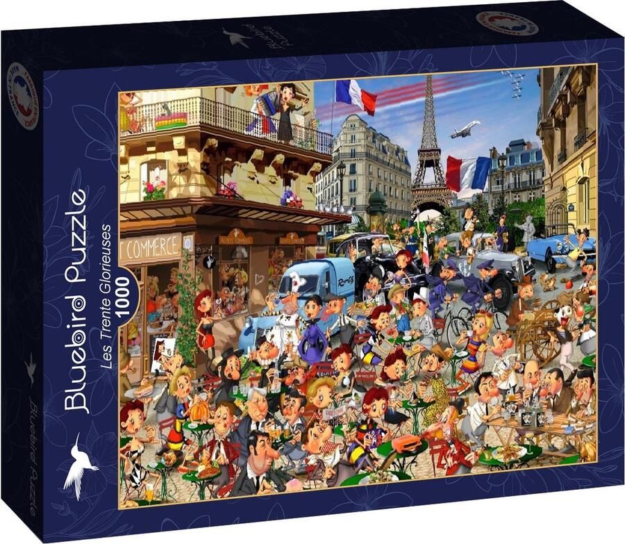 Bluebird Francois Ruyer legpuzzel Les Trente Glorieuses 1000 stukjes