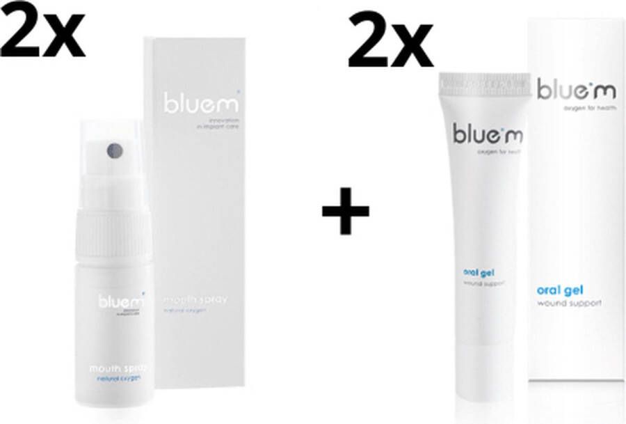Bluem 2x Mondspray + 2x Oral Gel
