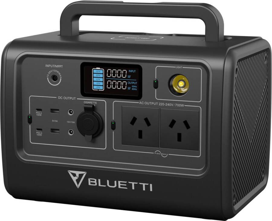 Bluetti EB70 Power Station 1000W Draagbare Accu 230V Powerbank 716Wh