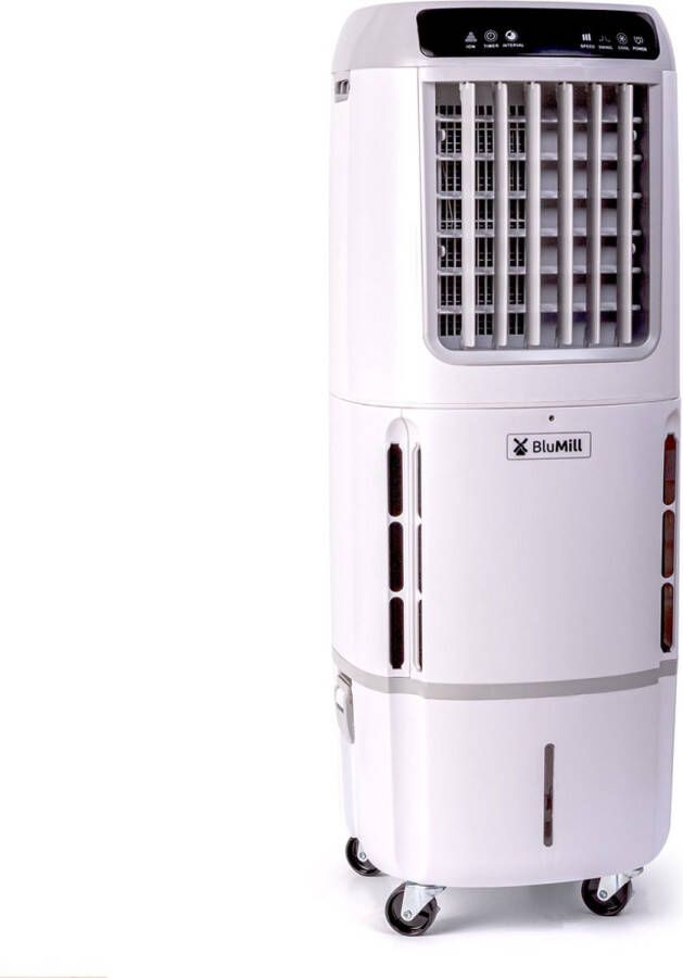 BluMill Power Air Cooler Mobiele Luchtkoeler incl. Afstandsbediening en Timer 10L Waterreservoir