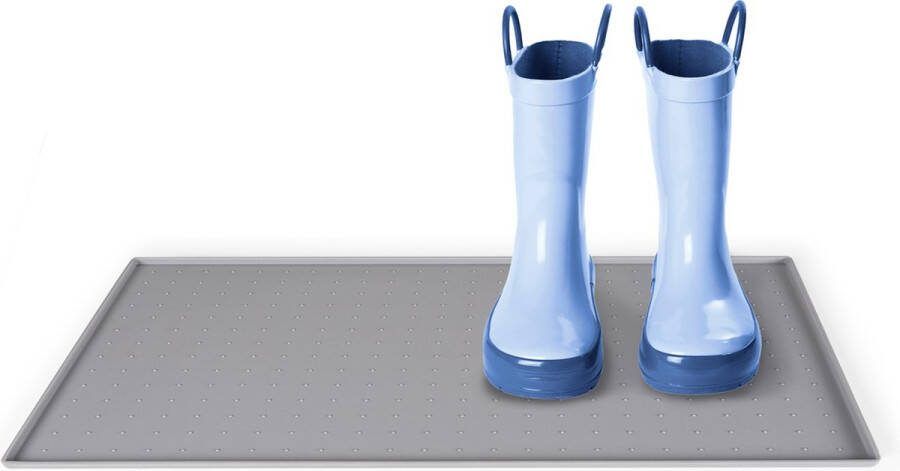 Blumtal Afdruipmat Siliconen Mat Droogmat Afdruipmat Anti-slip Onderzetter 50 x 30 cm Grijs