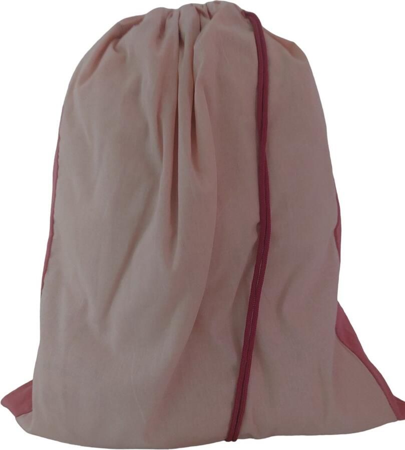 Bluvardi katoenen waszak -XL- met trekkoord Sport- old pink