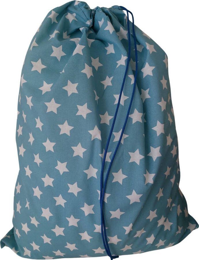 Bluvardi Katoenen waszak -Heavy Duty XXL- met trekkoord white stars