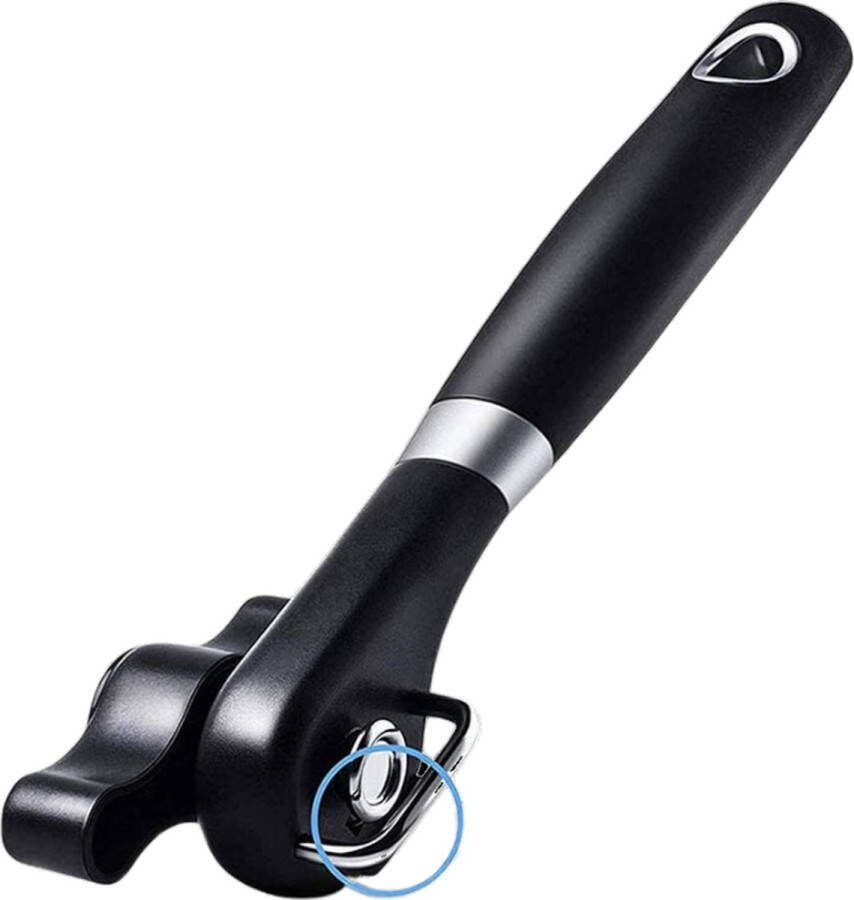 Blyx Blikopener Veilig Gemakkelijk in Gebruik Senioren 200x80MM Roestvrij staal Zwart