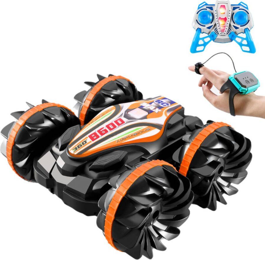 Blyx Race Auto Afstandbestuurbaar – Waterdicht – Race auto voor Buiten Bestuurbare Auto voor Jongens en Meisjes Oranje